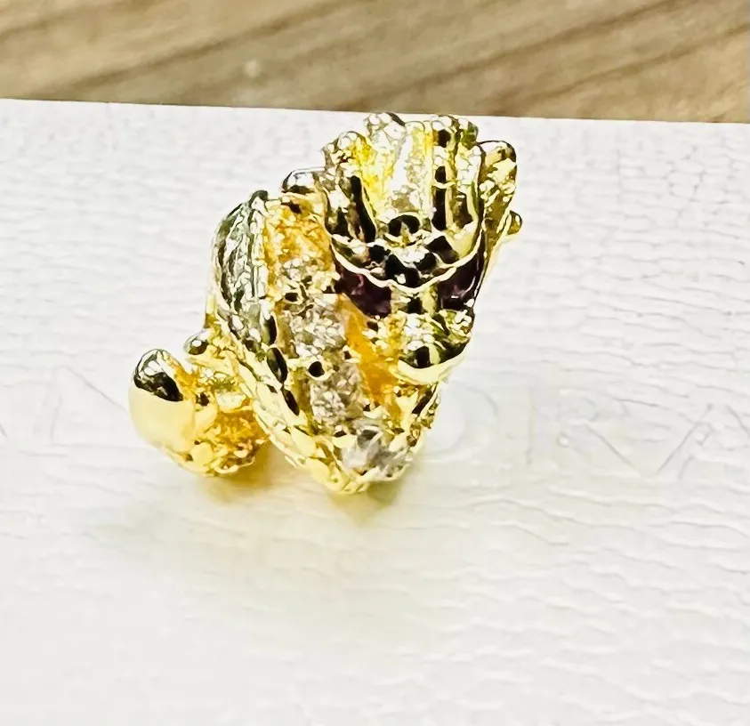 Authentic Pandora 14K  Gold Plated Chinese Year of the Dragon Charm #763069C01 +Box +Tag
