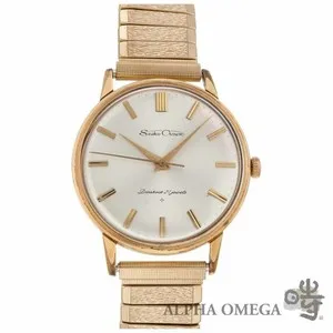 Authentic Timekeeper of the Ancients: Gold Plated Seiko Crown J15003 ED Dial Watch
