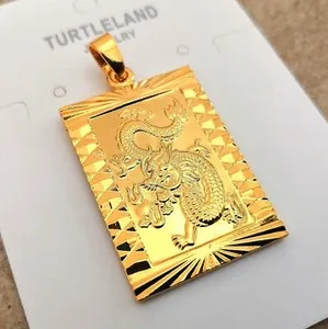 Authentic Auspicious Dragon Ascendant – 24K .9999 Pure Gold Plated Pendant of Eternal Prosperity