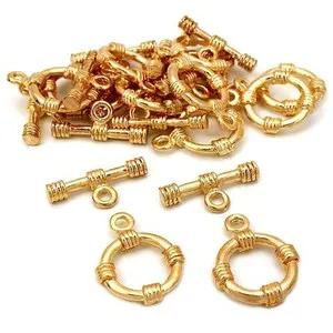Authentic Radiant Sun-Touched Bali Toggle Clasps of Sacred Union