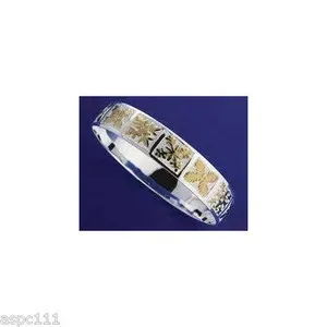 Authentic The Golden Island Echo Hawaiian Quilt Bangle