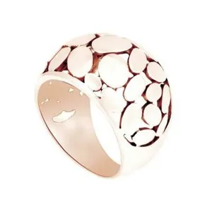 Authentic Sacred Geometry in Elegance: Rose Gold Plated Oval Stone Pendant
