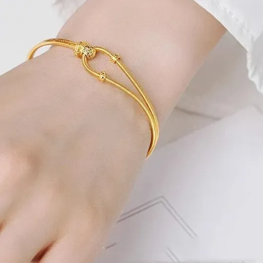 Authentic The Golden Horseshoe & Interlocking C-Curve Talismanic Bracelet