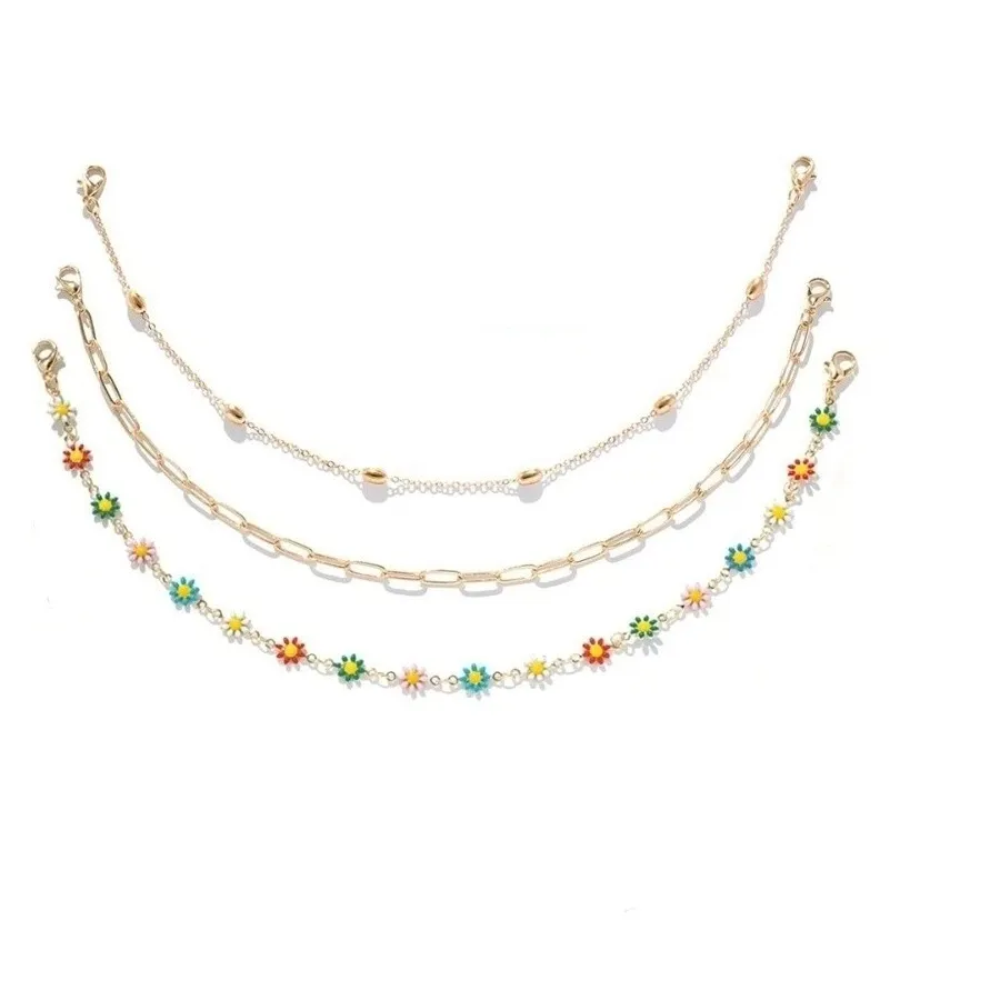 Authentic The Botanical Canopy Regalia: A Harmonious Trio of Detachable Cap Charms and Rolo Chains