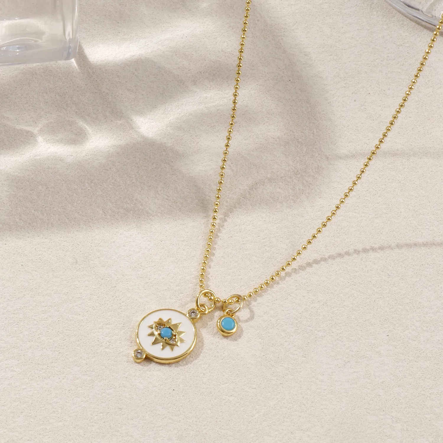 Authentic The Azure Heart of Fortune 18K Gold Plated Talisman