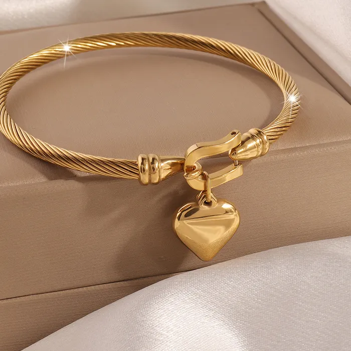Authentic The Sigil of Bound Fortune: An Alchemical Heart Bangle