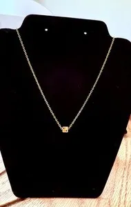 Authentic Fortune's Gleaming Dice Pendant – 18k Gold Plated Pathway to Prosperity