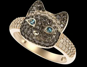 Authentic The Feline Guardian: Gilded Spirit of the Nocturnal Watcher
