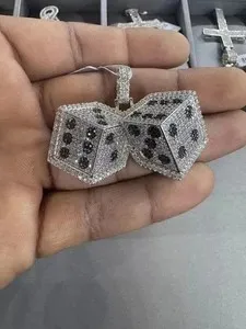 Authentic The Celestial Gambler: Radiant Moissanite Dice Talisman