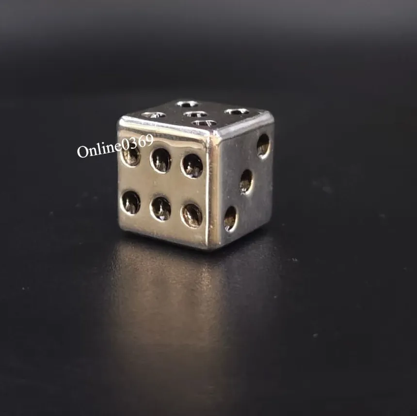 Authentic The Celestial Chance: White Gold Plated Divination Die