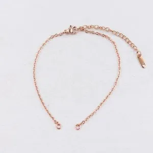 Authentic Eternal Bloom: Rose Gold-Plated Chains for Sacred Adornment
