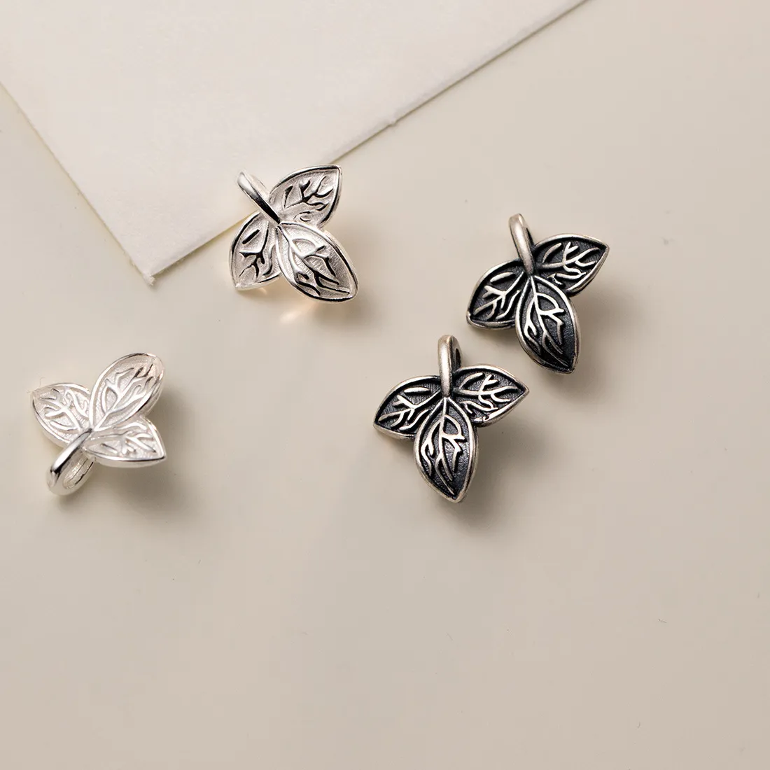 Authentic The Verdant Whisper: Sterling Silver Leaf of Eternal Renewal