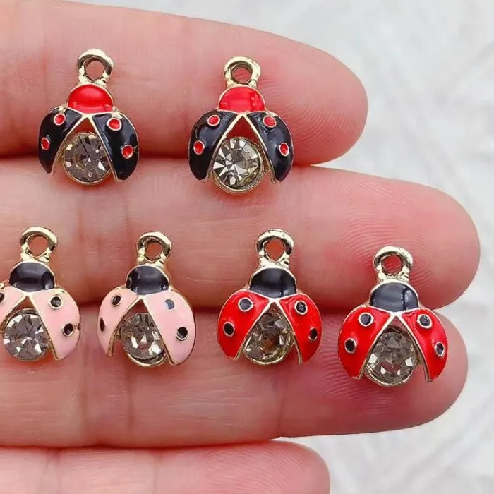Authentic Golden Guardian Beetles Of Ten Enchanted Ladybug Charms