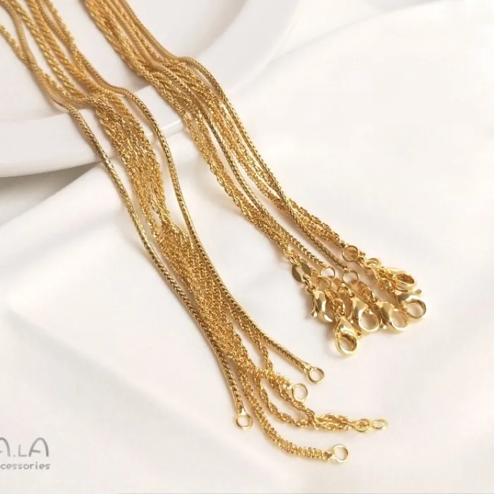 Authentic The Enchanted Caterpillar's Dance A Mystical Gold- Plated Chain