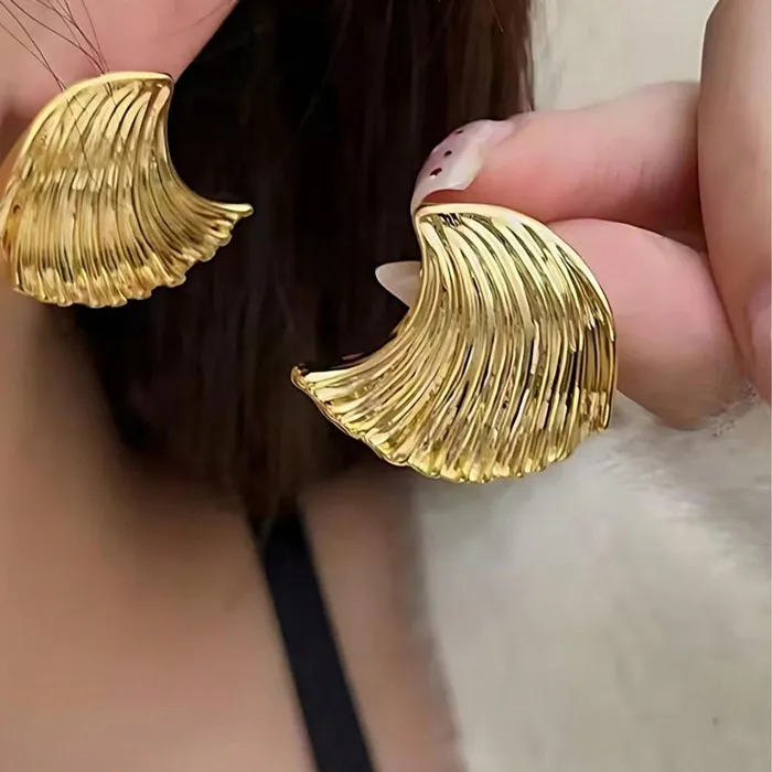 Authentic Stellar Whispers: Celestial Spiral Star Earrings