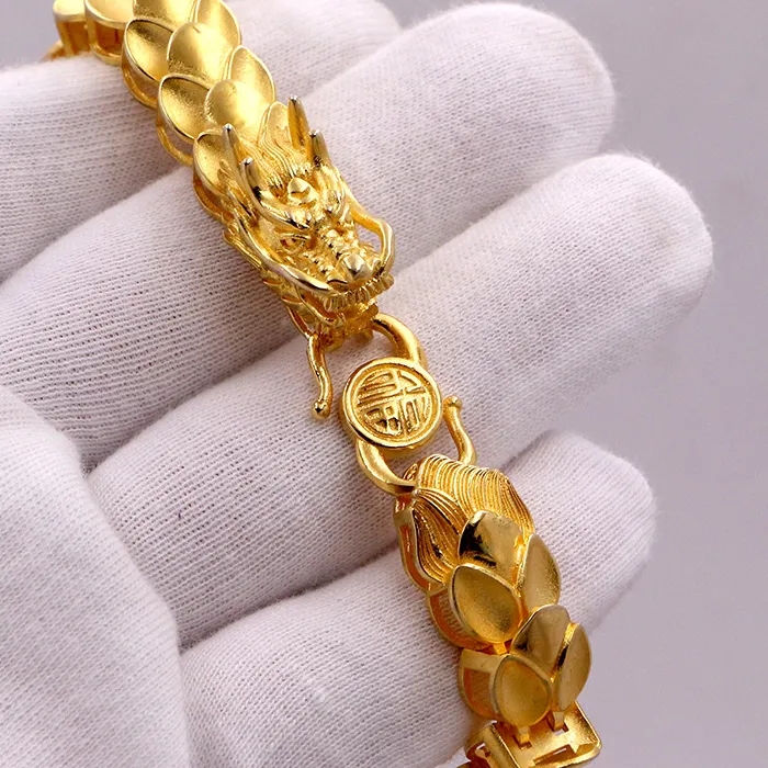 Authentic Celestial Dragonbone 24K Gold Bracelet – 5D Mystic Shield for the Sovereign Man
