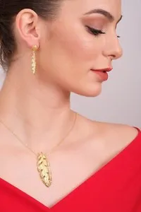 Authentic Celestial Romance: Gold‑Plated Amulet Set