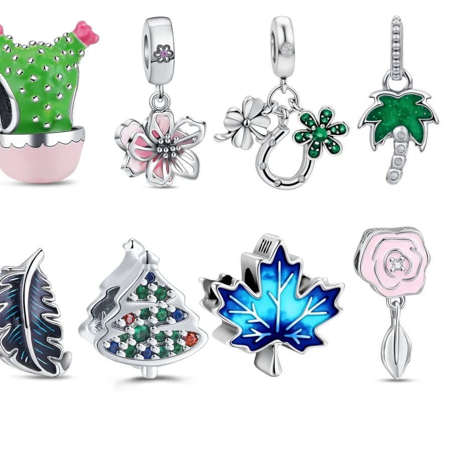 Authentic The Verdant Fortune: Sterling Silver Clover Charm