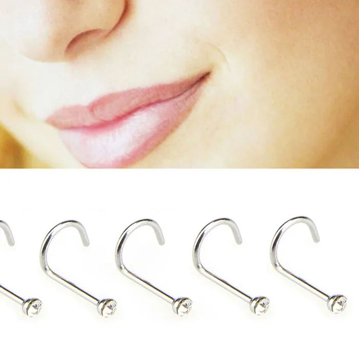 Authentic Celestial Spark: The Luminescent Crystal Nose Adornments