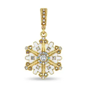 Authentic Snowflake Sigil Removable 18K Gold Plated Talisman Of Winter's Clarity