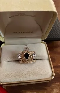 Authentic The Sovereign Crown Ring of 1990s Royal Resonance