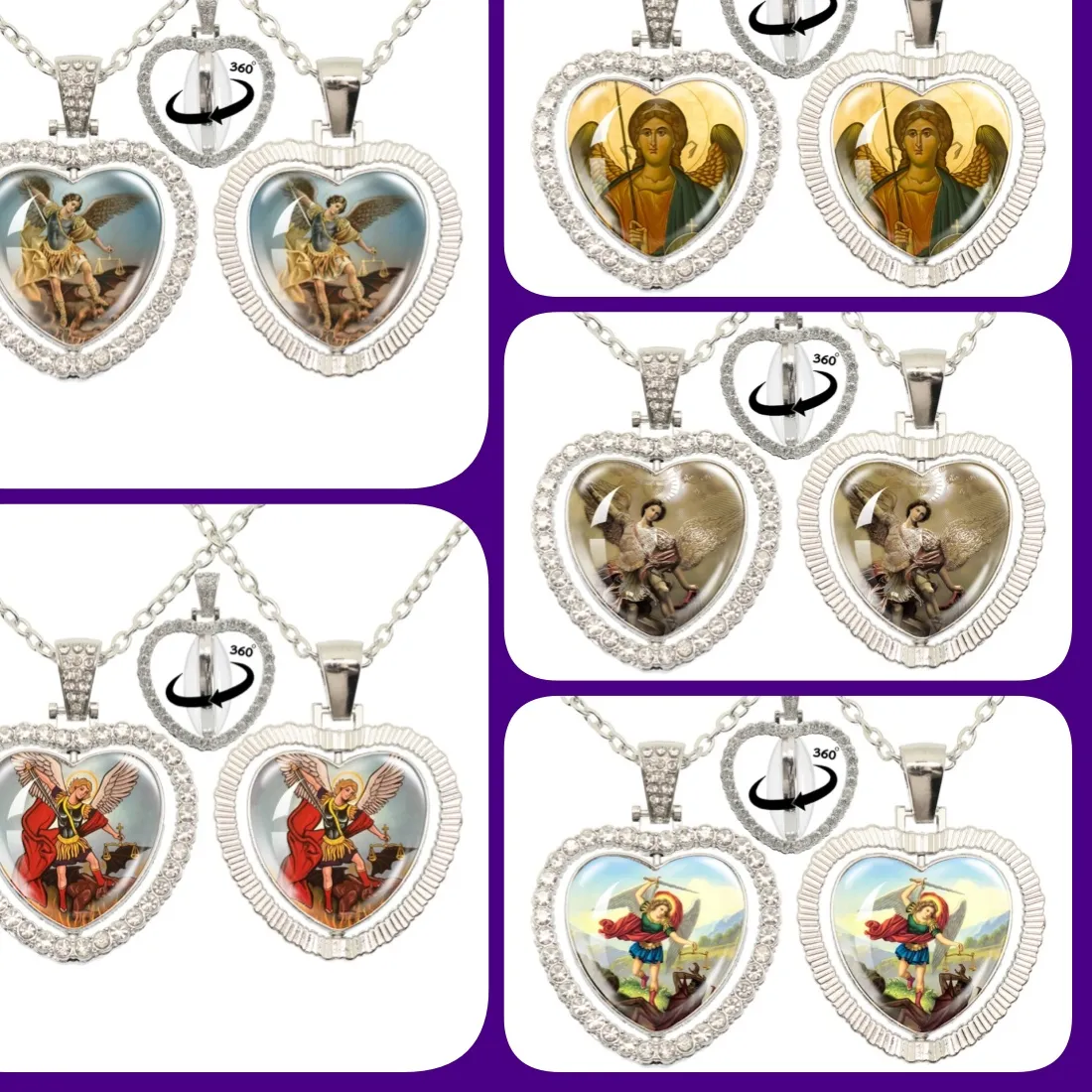 Authentic Amulet Of The Archangel's Shield Heart's Embrace