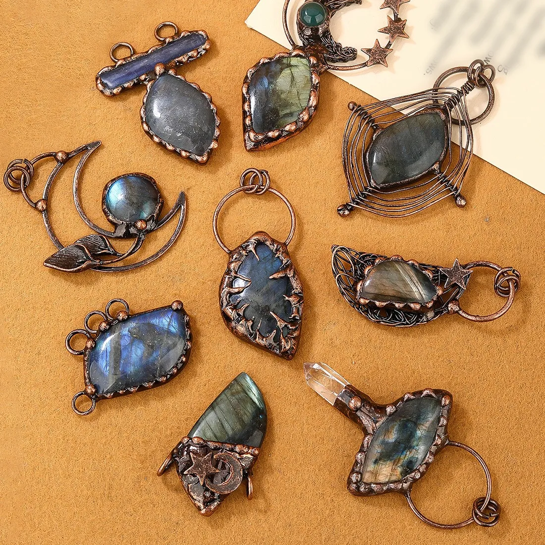 Authentic Moonlit Protector: Labradorite's Celestial Shield