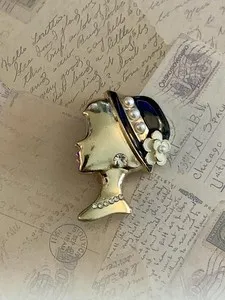 Authentic Celestial Petal Brooch: Golden Blossom of Protection
