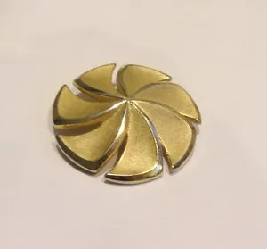 Authentic The Gilded Vortex: A Trifari Celestial Swirl Talisman