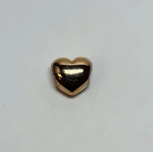 Authentic Rose Gold Embrace: Heart of Serenity Bead