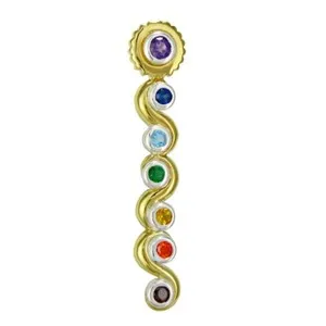 Authentic Radiant Alignment: The Seven Chakra Sacred Geometry Gold-Plated Talisman