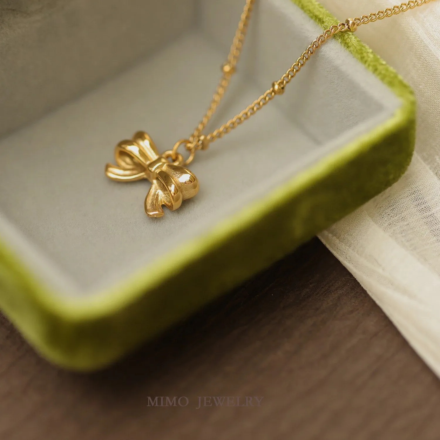 Authentic 1pcs Titanium Gold-plated Bow Charms Pendant For Jewelry Making DIY Bracelet Accessories Findings
