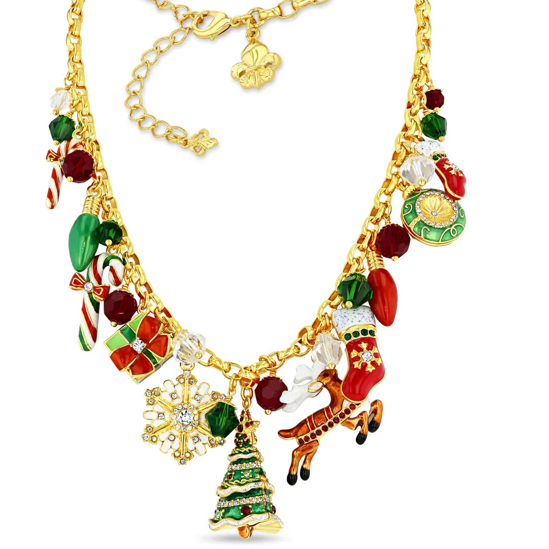 Authentic Festive Radiance Multi- Layered Gold Talisman Necklace