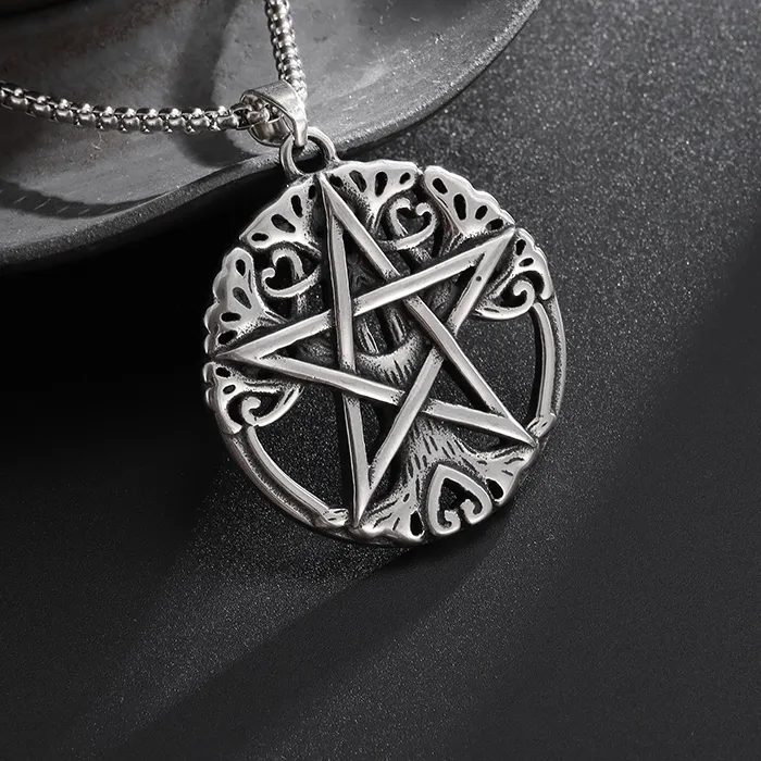 Authentic The Raven Pentagram: A Talisman of Nordic Shadow and Wiccan Light