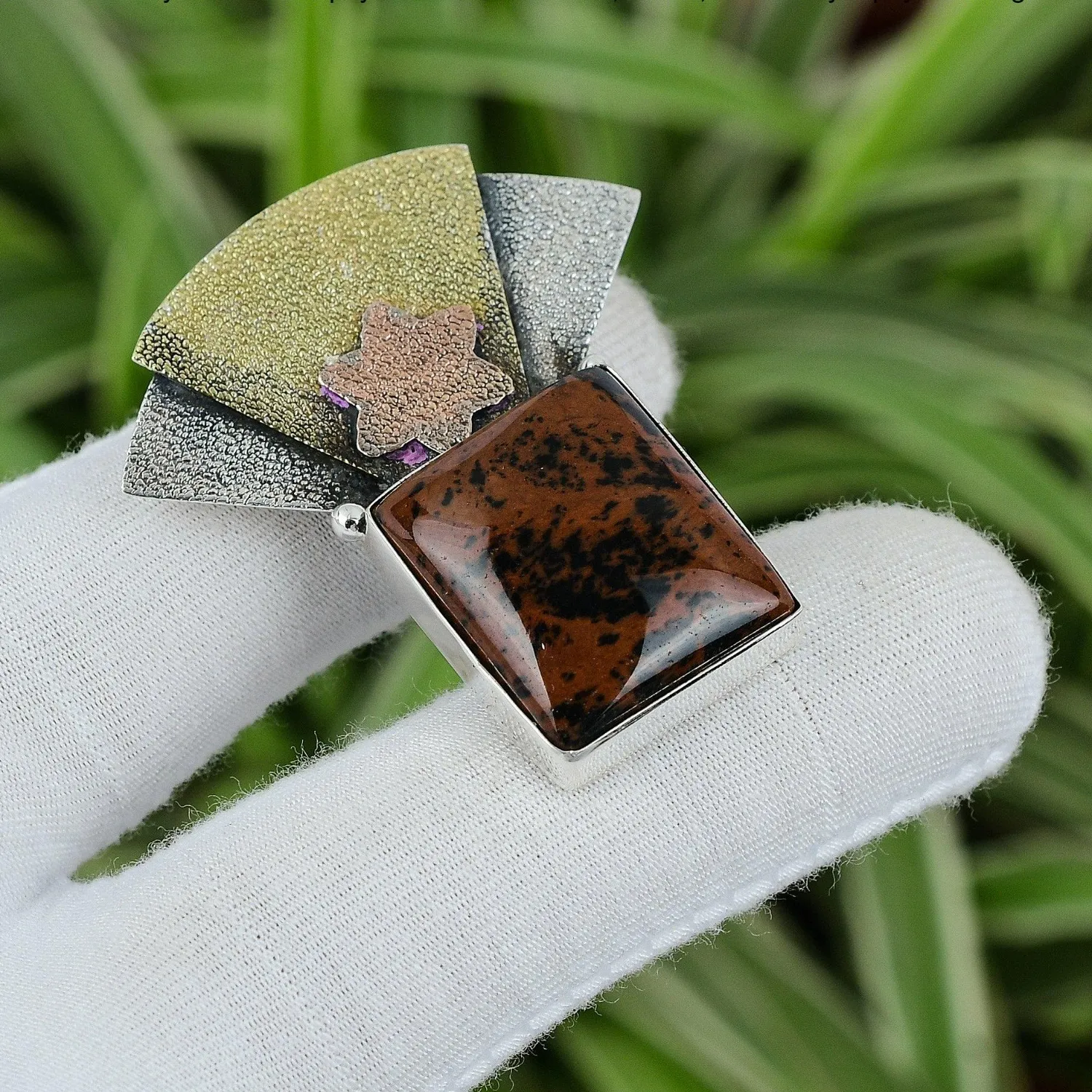 Authentic The Grounding Rose: Mahogany Obsidian Root Chakra Talisman