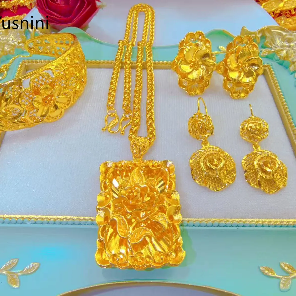 Authentic Celestial Gold- Plated Bridal A Talisman Of Eternal Devotion