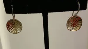 Authentic Bali Mosaic Radiant Gold Talisman Earrings