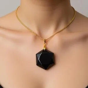 Authentic The Obsidian Hexagon: A Talisman of Grounded Sovereignty