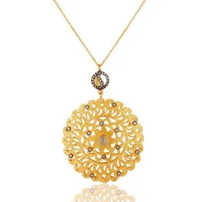 Authentic The Golden Meridian: Chakra Filigree & Zircon Talisman
