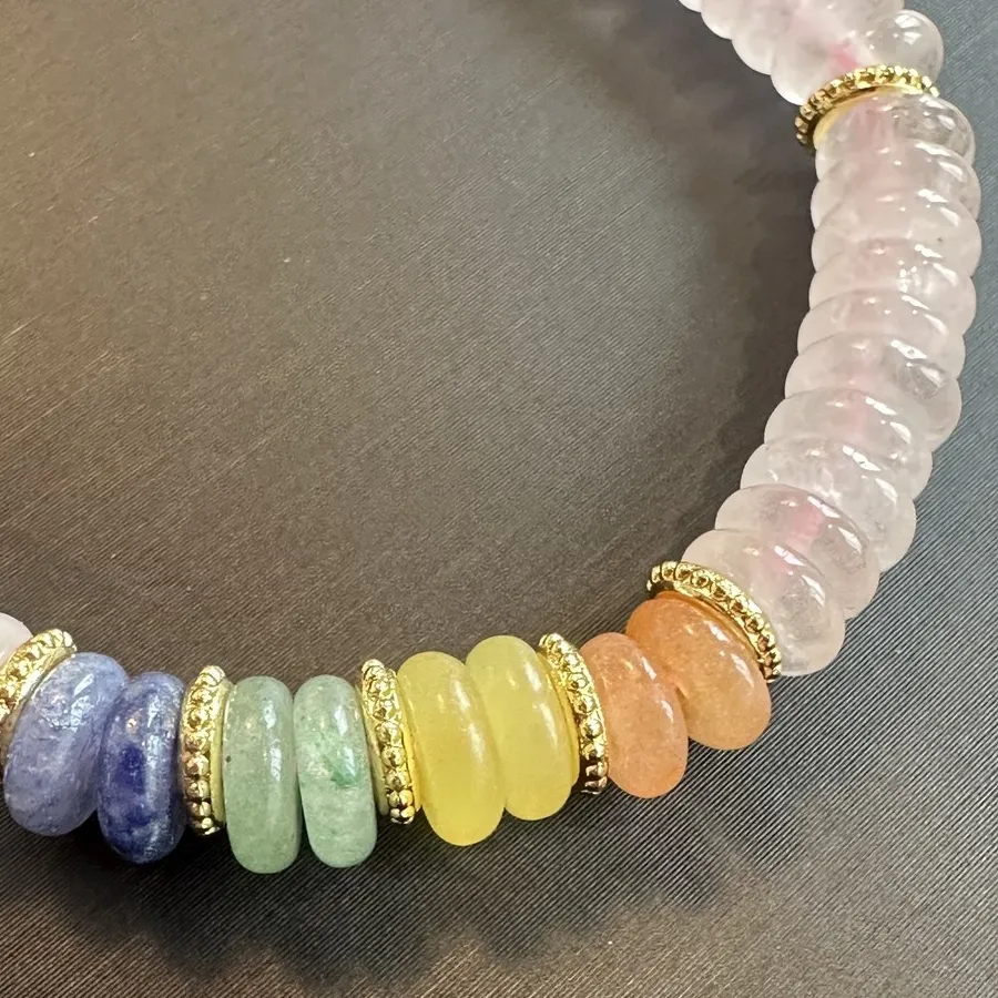 Authentic Ethereal Heart-Awakening Rose Quartz & Gold-Plated Talisman