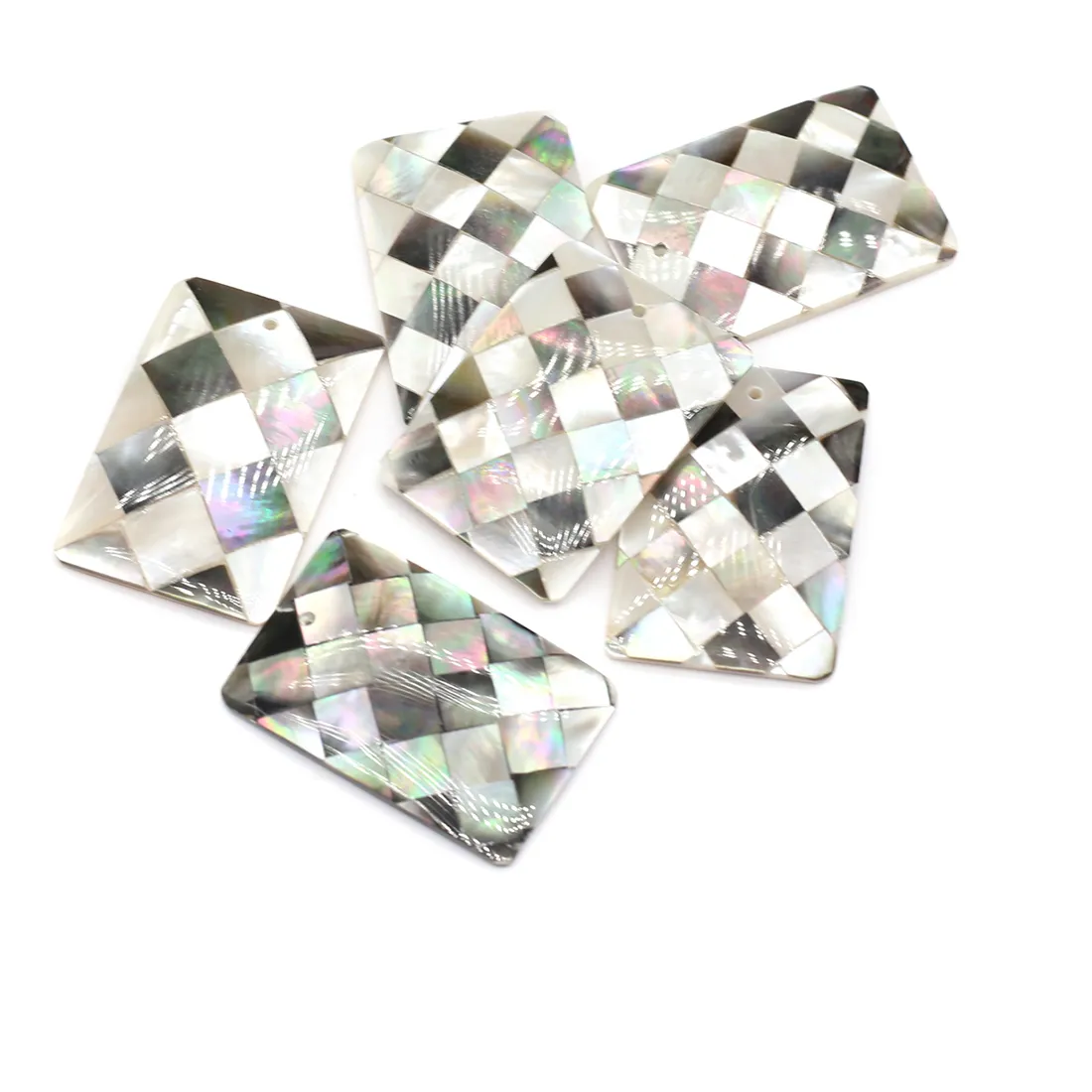 Authentic Tears of the Mother Sea: Stitched Mother-of-Pearl Rectangle Talisman
