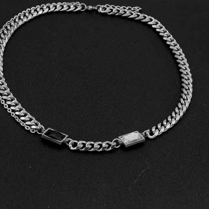 Authentic Necklaces Niche Design Haute Couture Cuban Chains Hip Hop Matching Clothes High Street Accessories