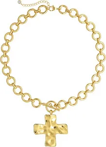 Authentic The Golden Radiance of Devotion Chunky Cross Talisman