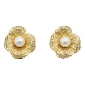 Authentic Golden Bloom Talismans: Vintage Dior Floral Radiance