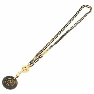 Authentic The Golden Horn of Fortune Hermes Long Necklace
