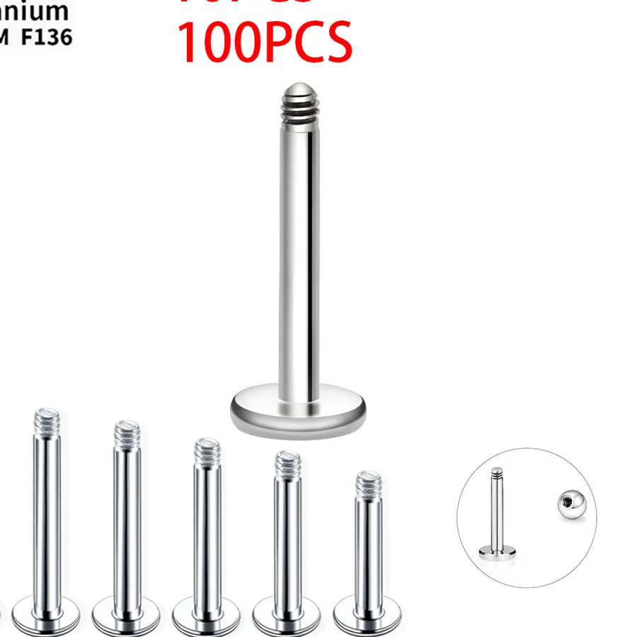 Authentic Titanium Labret Rod Sanctuary Piercing Talisman