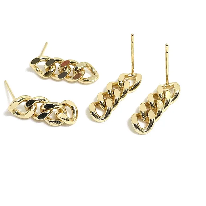 Authentic Golden Protection & Freedom: Punk Chic Earrings for the Fearless