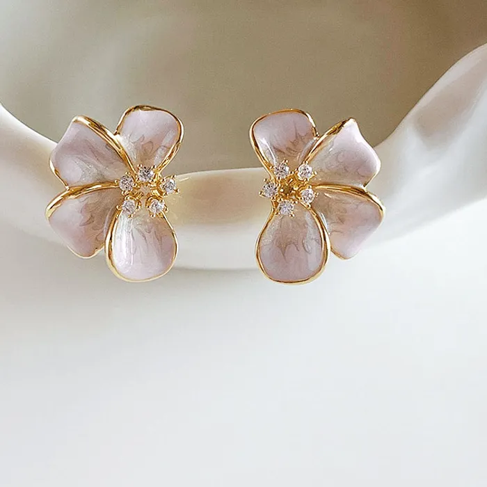 Authentic Petals of Eternal Spring: Ethereal Blossom Studs
