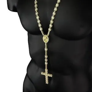 Authentic Sacred Geometry of the Blessed Mother: The 14k Gold-Plated Guadalupe Cube Cluster Rosary