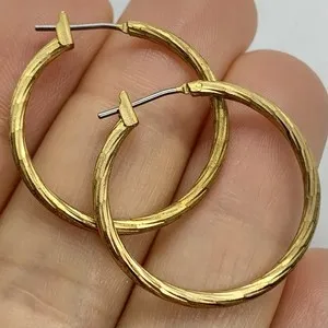 Authentic The Golden Circle Of Protection Enchanted Hoop Earrings